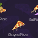 An image of three pizza-inspired Twitch emotes that were made available on National Pizza Day 2018.